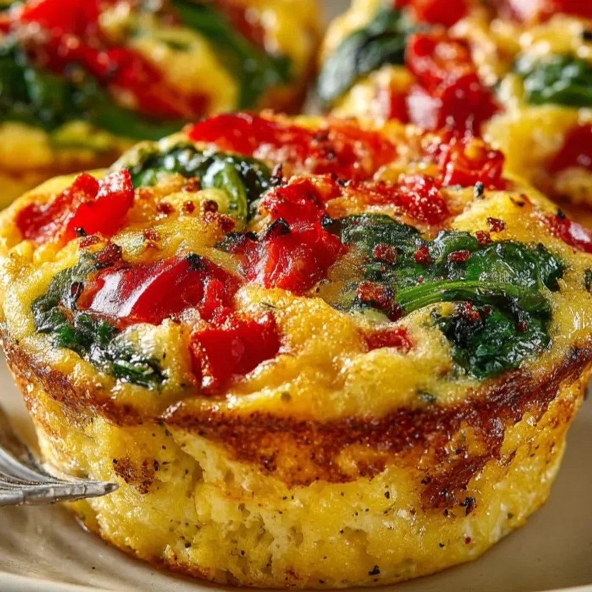 Savory Egg Muffins baking in a tin, cheese melted, aroma filling the kitchen.