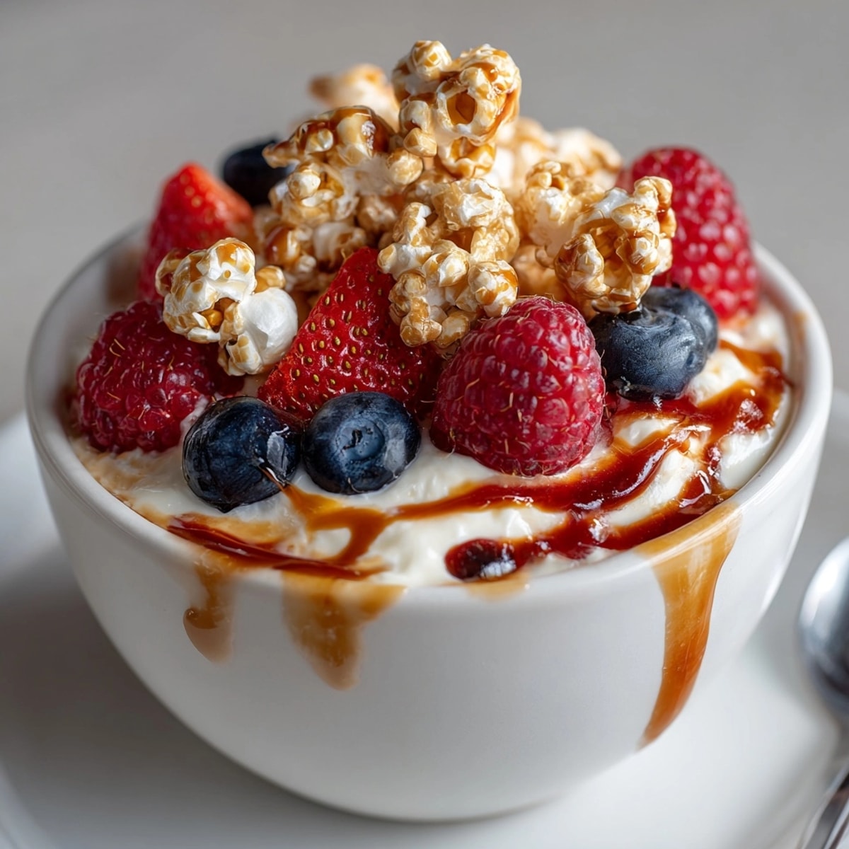 Easy Greek Yogurt Parfaits: a delightful mix of textures and fruity, maple-infused goodness.