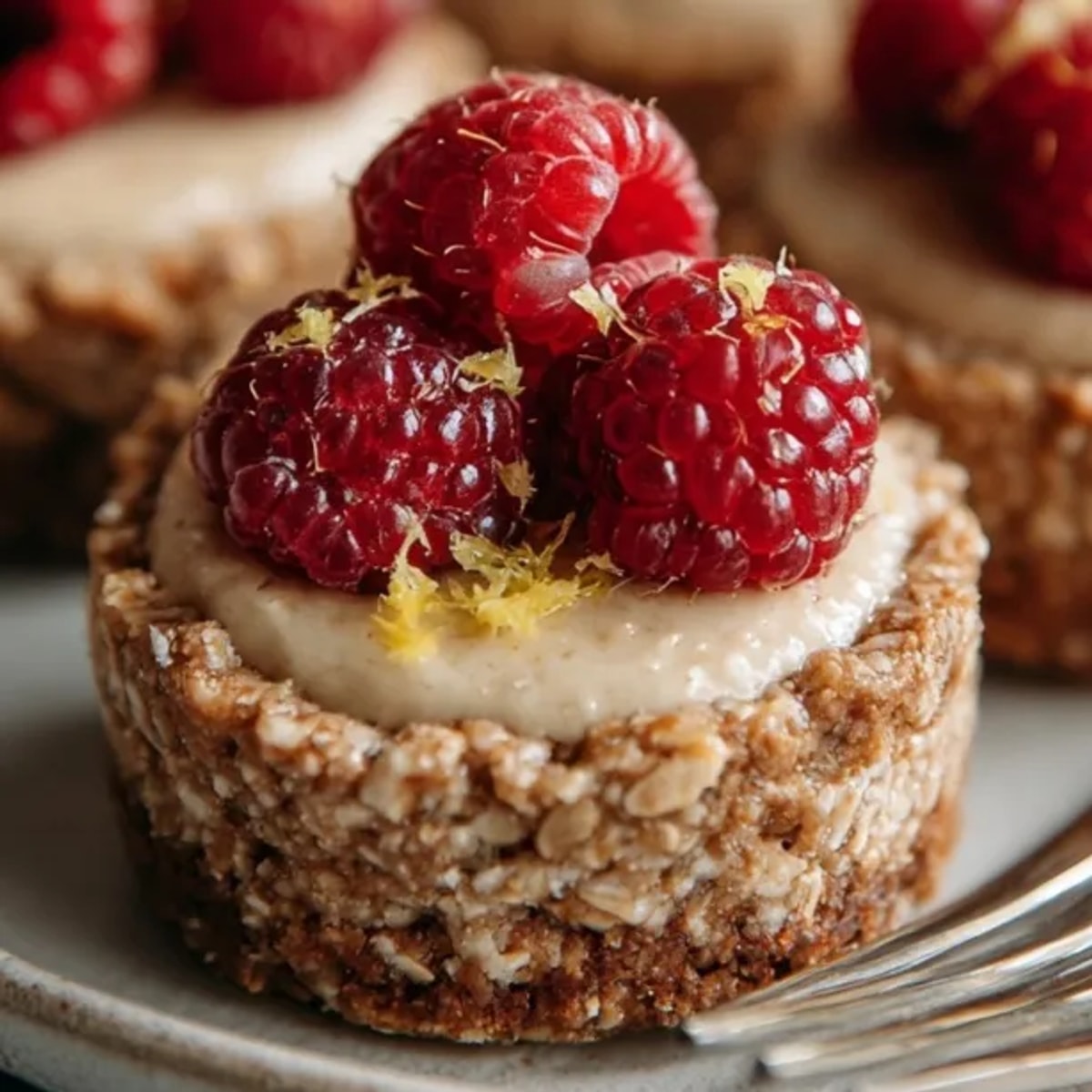 Lemon-Raspberry Almond Butter Bites: A bright, tangy, summery no-bake dessert ready to enjoy.