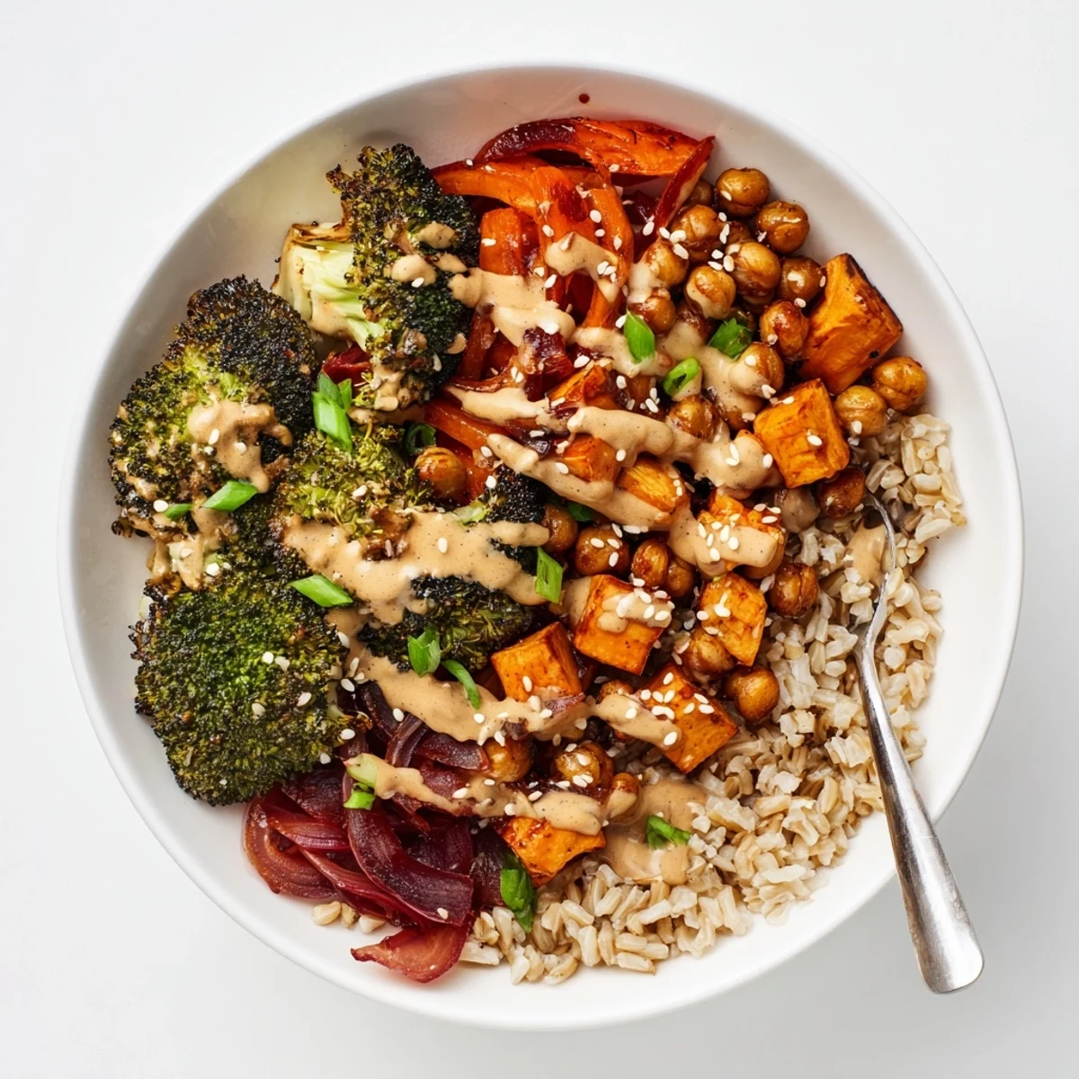 Deliciously customizable Bold Sauce Drizzle Bowls featuring savory miso-butter and spicy gochujang.