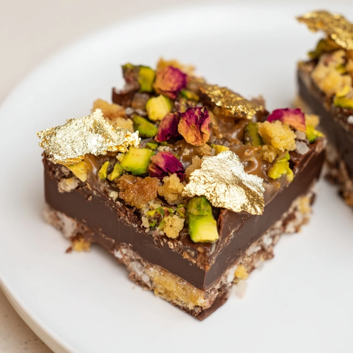 Decadent chocolate bar inspired creations with rich caramel and crunch layers.  