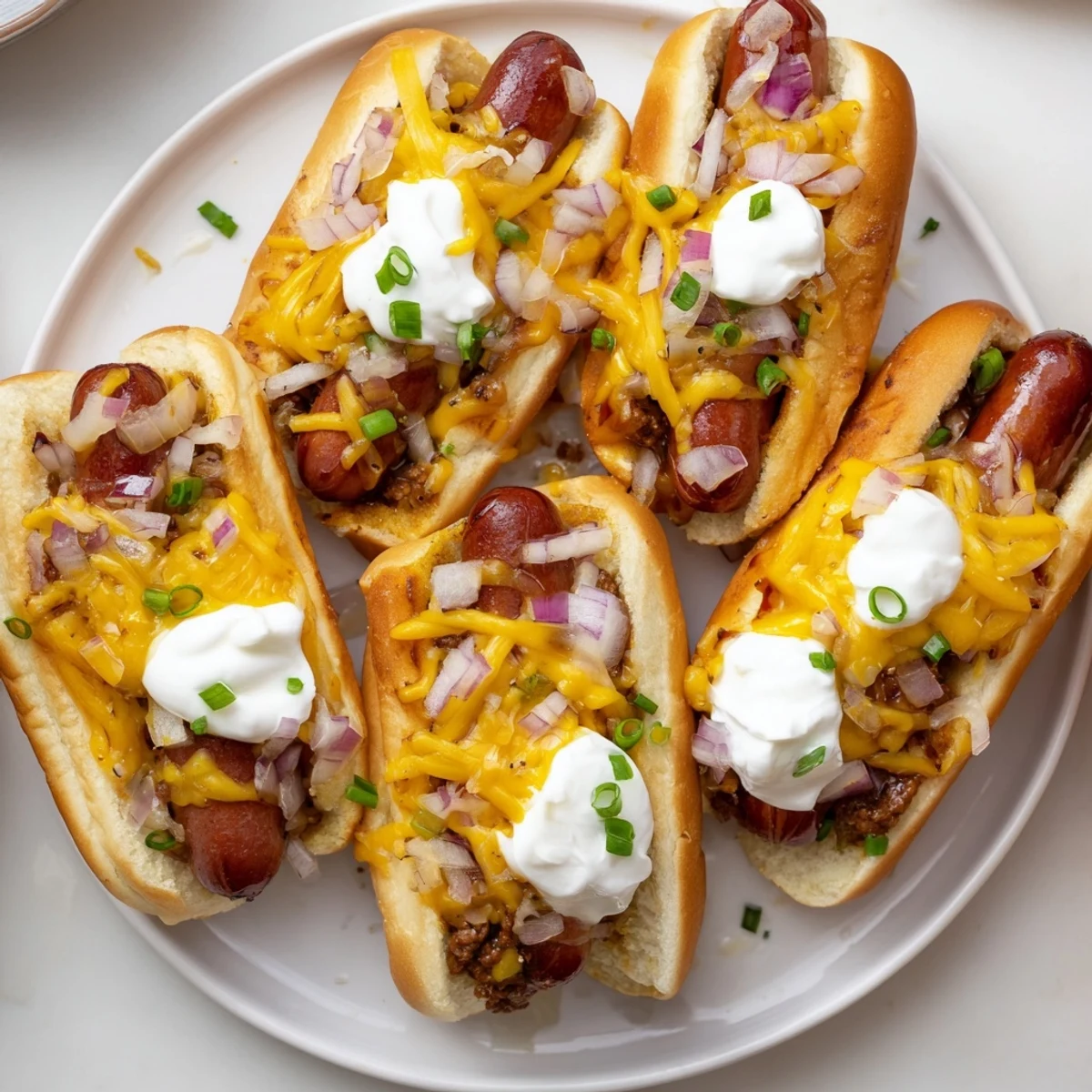 Chili Dog Casserole, a bubbly, cheesy bake showcasing hot dogs and savory chili, ready to eat.