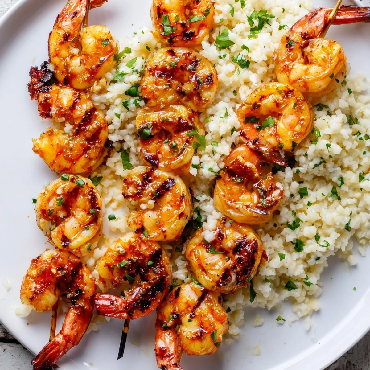 Smoky chipotle lime grilled shrimp & rice with vibrant cilantro-lime rice, a zesty Mexican-inspired dish.