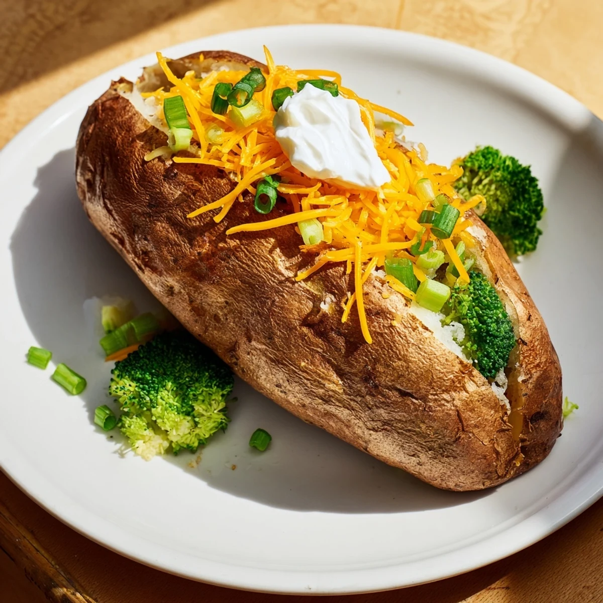 Steaming baked potatoes ready for a delicious potato bar featuring an array of flavorful toppings.