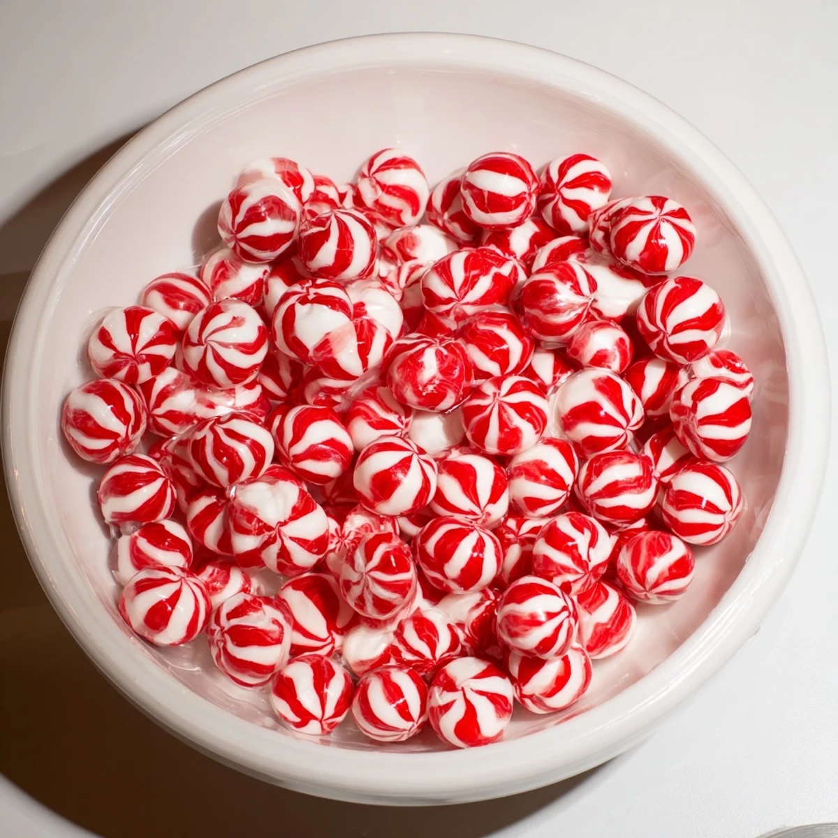 No-Bake Peppermint Candy Bowl