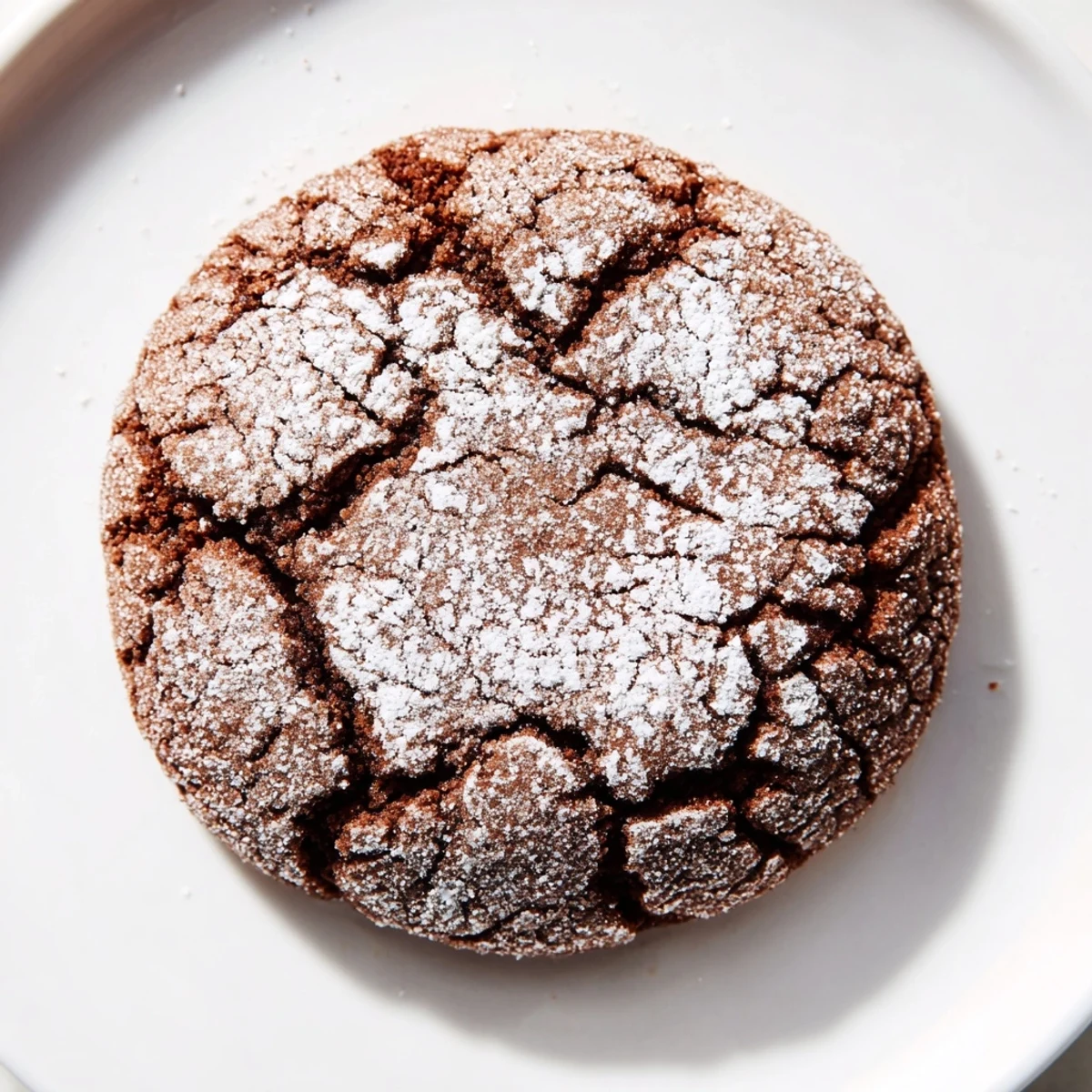 Warm gingerbread spices fill the air as Chocolate Gingerbread Crinkle Cookies cool on a rack.