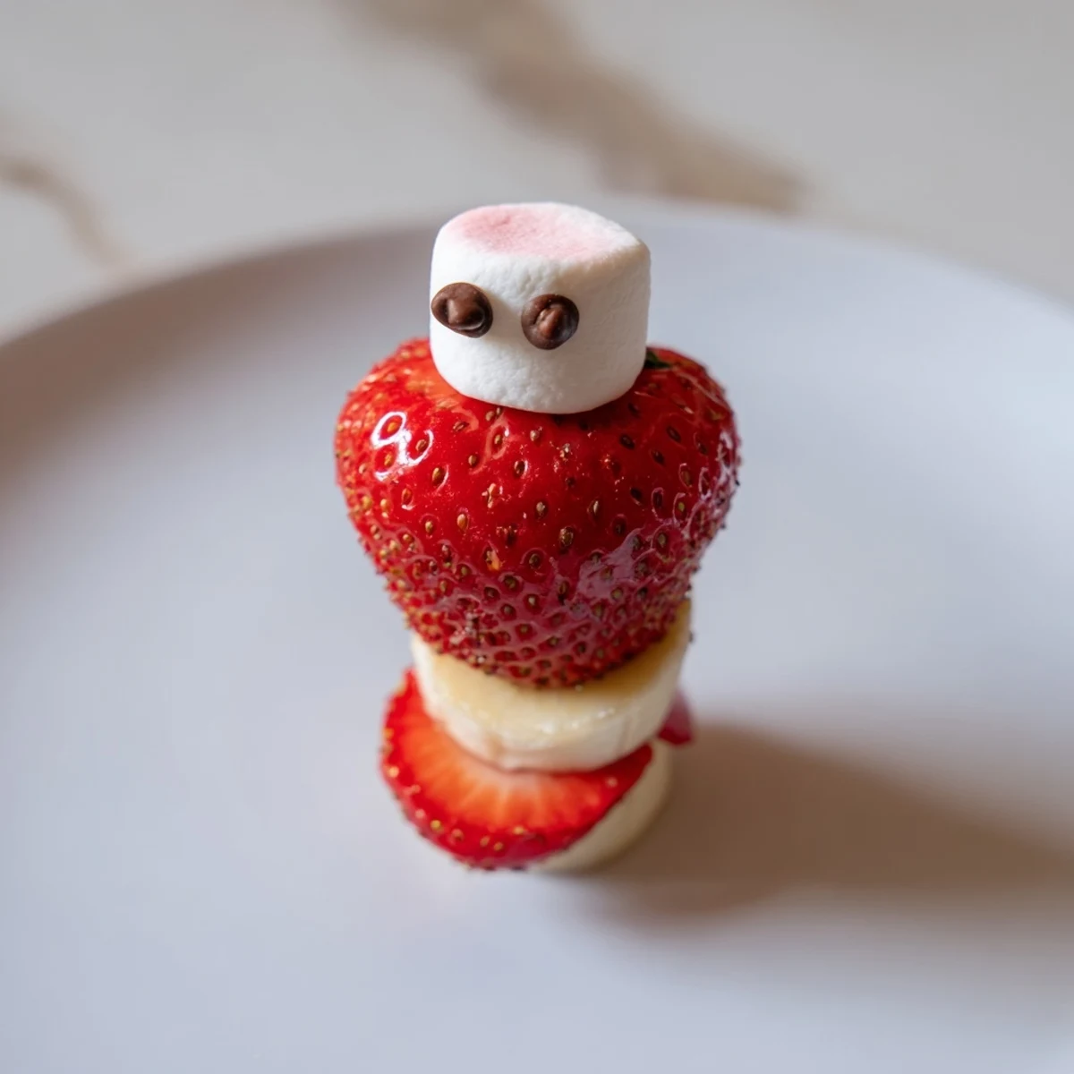 Strawberry Banana Santa Sticks