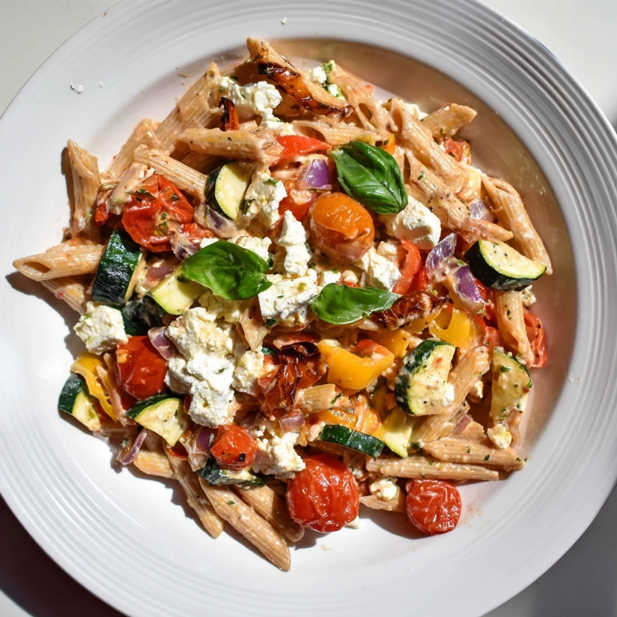 Baked Feta Pasta Lighter