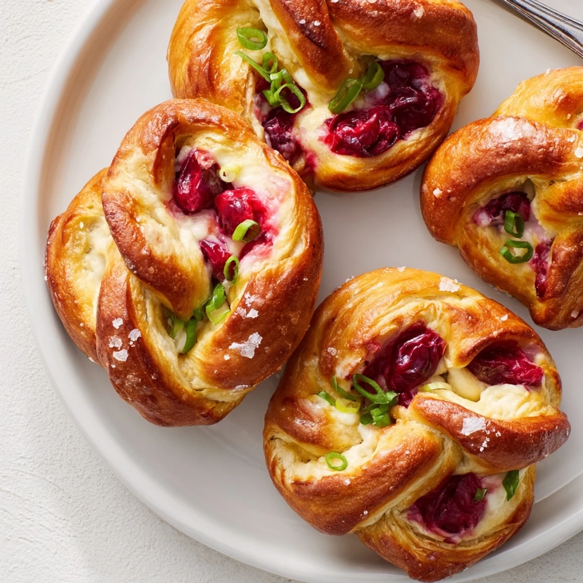 Savory cranberry jalapeño dip-filled pretzels perfect for festive gatherings and sharing.