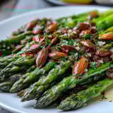 Lemon Butter Asparagus Almonds