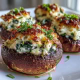 Spinach Ricotta Stuffed Mushrooms
