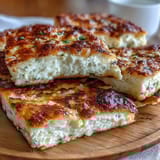 Soft, gluten-free cottage cheese flatbread baked to a light golden hue, ideal for healthy sandwich wraps.
