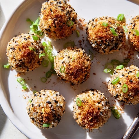 Japanese Sesame-Fried Rice Balls