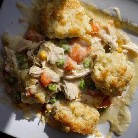 Chicken Dumplings Comfort Bake