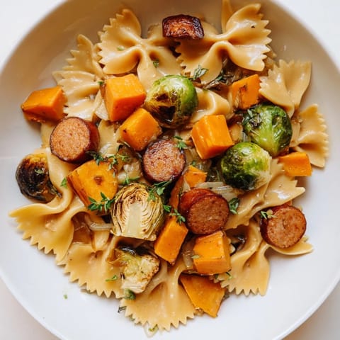 Autumn Sausage Pasta Squash