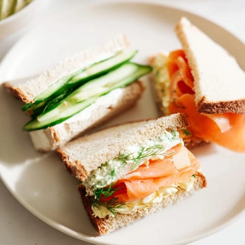 Tiny Castle Feast Royal Tea Party Sandwiches feature soft bread and colorful fillings, a delicious savory treat.