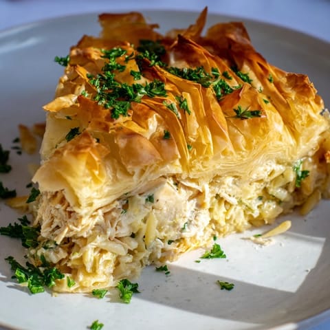 Chicken Pasta Crinkle Cake