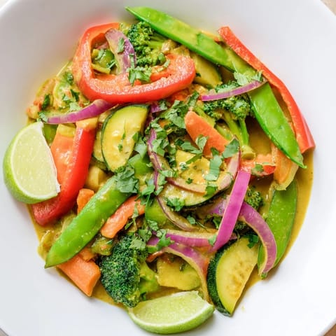 Coconut Curry Vegetables Dish