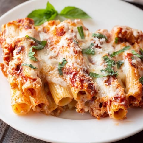 Cheesy Baked Ziti Dish