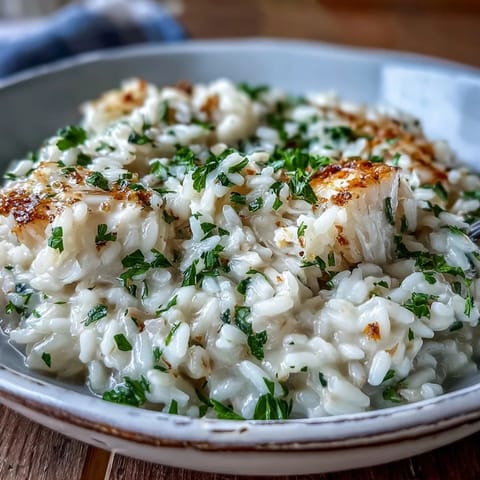 Flaked smoked haddock folded into this creamy Smoked Haddock Risotto with tender Arborio rice.