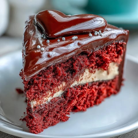 A whole Red Betty Boop Heart Cake displays smooth pink frosting and a crisp dark chocolate silhouette.