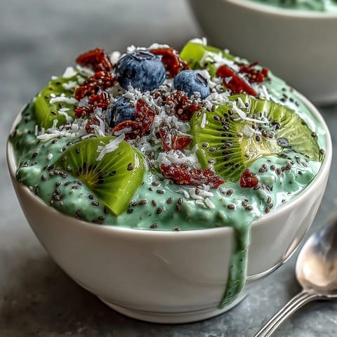 Matcha Oats with Coconut