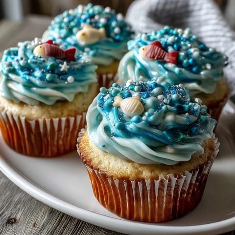 Zodiac Pisces Cupcakes Fish