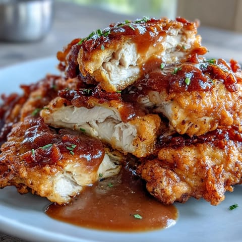 1. Soul Food Smothered Chicken with Onion Gravy, tender chicken in a rich, savory onion sauce, a comforting Southern classic.