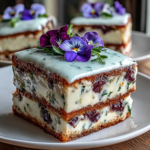 Spring Cake Pressed Flowers