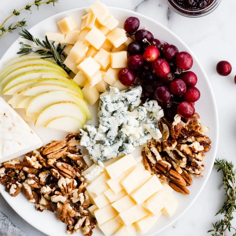 Delicious Winter Cabin Cheese Display, featuring sliced cheddar, blue cheese, and figs, perfect for sharing.