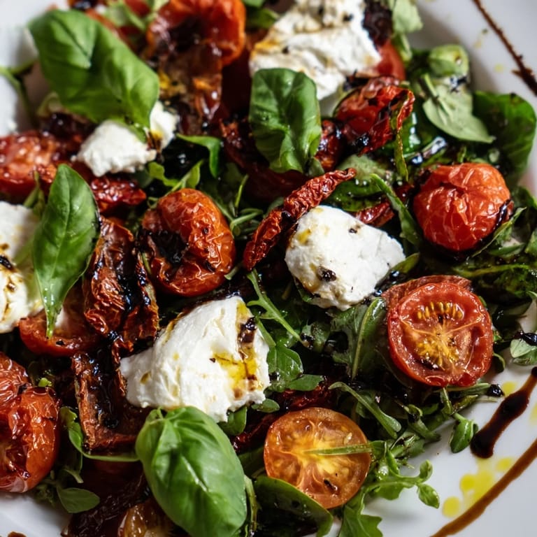 Tomato Flight Salad with Burrata