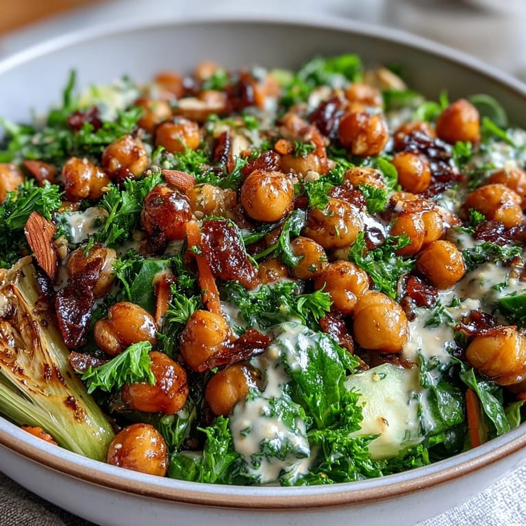 Light and crunchy celery chickpea salad tossed in a bold Dijon vinaigrette, perfect for healthy lunches or sides.